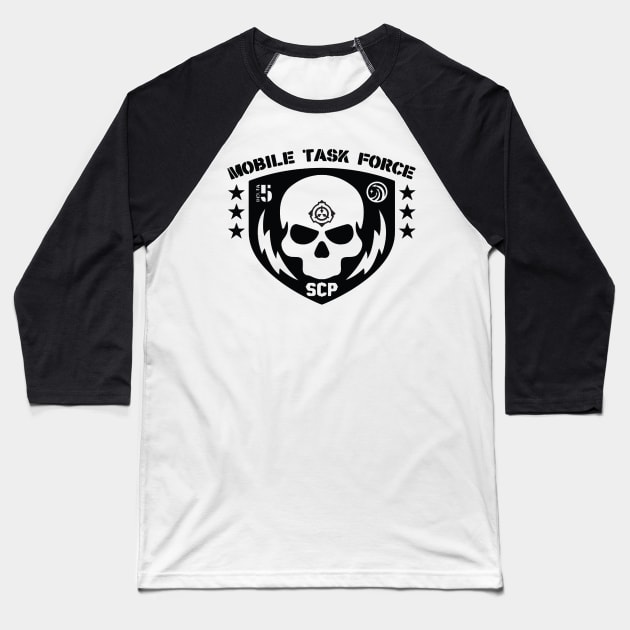 Mobile Task Force Delta-5 Baseball T-Shirt by Chancer87